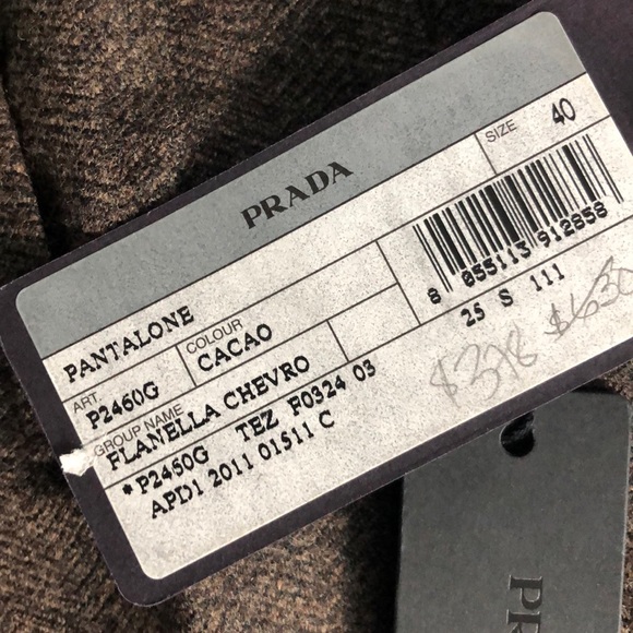 NWT Prada brown wool pants - Picture 3 of 6